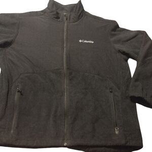 Columbia Charcoal Full-Zip Fleece Jacket
